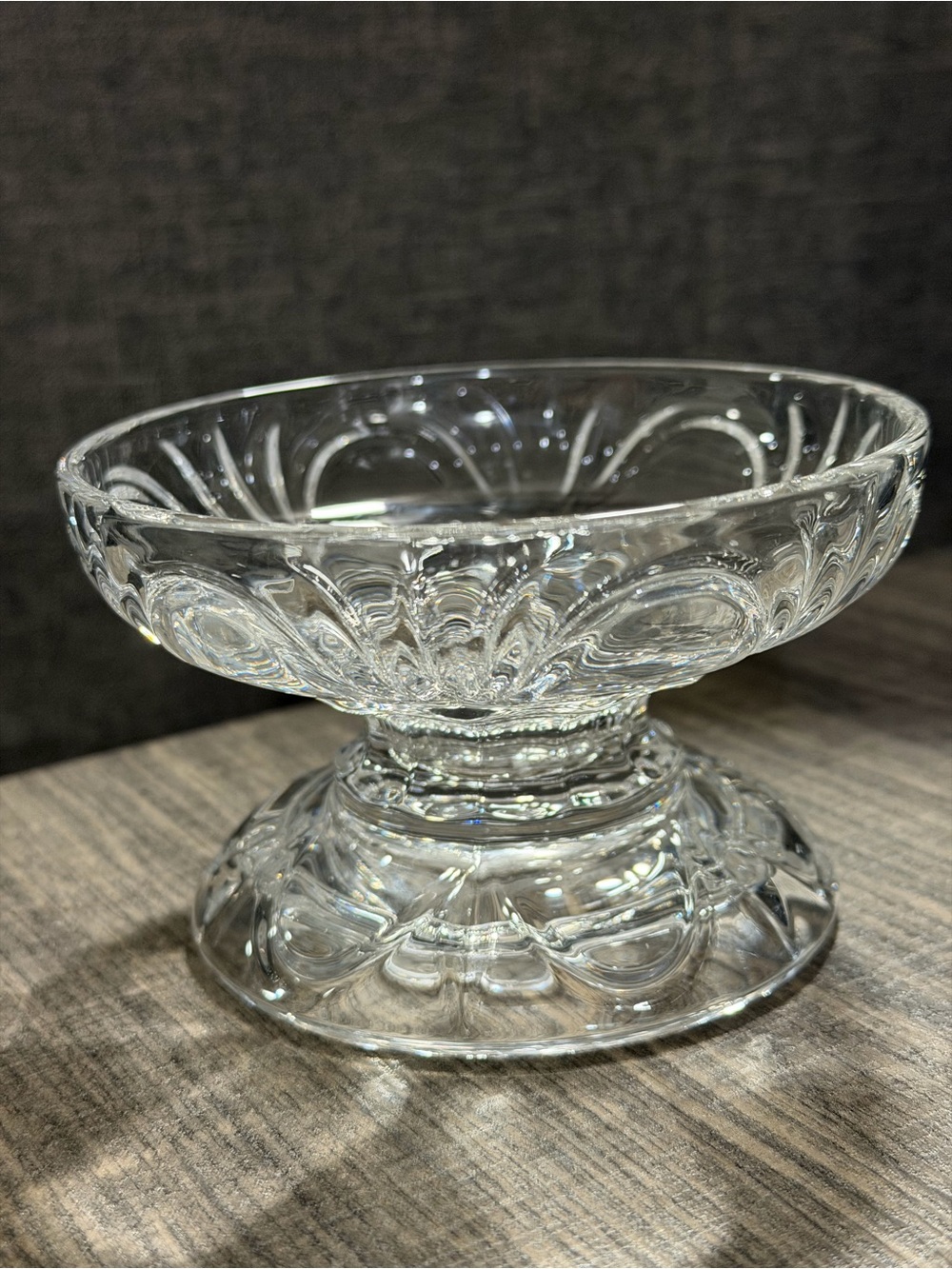 PARTYLITE #P7405 SALZBURG 24% LEAD CRYSTAL CANDLE HOLDER / 3 PC STACKABLE - Picture 9 of 11